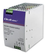 Qoltec industriell DIN-skena 480W | 24V | 20A