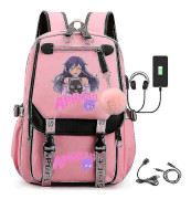 Aphmau Anime Ryggsäck 3d- printed tecknad Oxford Vattentät Full Ball USB Skolväska Pojkar Flickor Studenter Stor kapacitet Ryggsäck-yvan[HK]