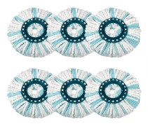 (Vit) Reservmunstycken för Leifheit Clean Twist/Clean Twist Disc Mop Ergo diskmopp, mikrofibermopp för alla golv