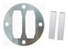 Luftkompressor ventilplatta komprimering 2 set om 6 delar aluminium js