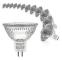For 12-pack MR16 12V 20W Dimmable Halogen Spot Light Bulbs, 2700K Warm White, GU5.3 Base{JSR} Dark green