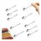 10 Pcs Small Stainless Steel Spoons for Spice Jars, Mini Size 7.3cm, Cute Little Stainless