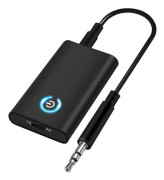 {CA} Bluetooth 5.0 Sändare Mottagare och Sändare 2-i-1 Trådlös Bluetooth Adapter Dubbel 3,5 mm Jackanslutning för Hörlurar TV PC Dator