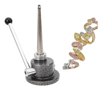 Ring Expander Verktyg, Justerbar Storleksmandrel, Hållbar Design,Silver