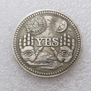 10-pack Ja Nej Utmaningsmynt Beslutsfattare Mynt Vänlighetsmynt Samlarmedaljong Souvenir Spådom Vändmynt Lyckomynt i Metall