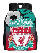 Liverpool Ryggsäck Tonåring Skolväska Canvas Notebook Ryggsäck Väska Unisex-hjka1986
