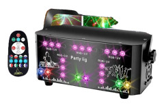 Scenlaserljus, RGB-strålmönster, DMX-kontroll,EU-kontakt