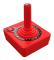 Atari Pac-Man CX-40+ (Red) - Wireless Joystick