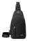 Sling Bag för män kvinnor, liten bröstväska nylon vattentät lätt mini crossbody ryggsäck för vandring camping