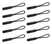 10-pack Slitstarka Dragkedjor med Snöre Dragkedja Ersättning för Väskor, Ryggsäckar, Bagage, Kläder, Svart