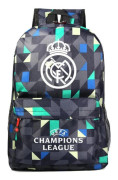Graffiti Real Madrid Uefa Champions League axelväska fläkt ryggsäck student skolväska förvaringsväska-XF30-