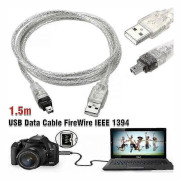 För Mini DV MiniDV USB-datakabel FireWire IEEE 1394 HDV-videokamera för redigering av PC