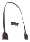 4-stifts RGB till Standard ARGB 3-stifts 5V Adapterkontakt RGB-kabel 25cm