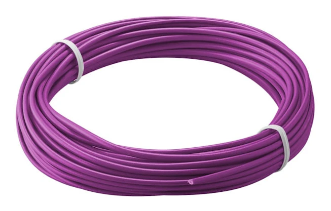 Isolerad koppartråd, 10 m, violett