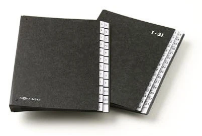  Sorteringsportfölj PAGNA A4 1-31 svart