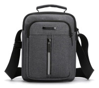 Herr Crossbody Väska Liten Crossbody Väskor Messenger Axelväska Axelväska för Mobiltelefon för Resor, Vandring och Utomhussporter (Svart Crossbody B