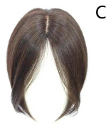 Clip-in Hårtopp för Kvinnor, Äkta Mänskligt Hår Mini Toupee Topp Hårdel Med Smidig Och Stark Naturlig Look, Kamouflerar Håravfall Och Ger Volym