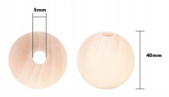 Pärlor 40mm - 10 st