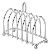 Rostställ i rostfritt stål, kylställ för rostat bröd med ergonomiskt handtag och hästskoformad design, hållbart rostbeständigt serveringsställ för frukost