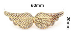 2 STK Byxa Midja Spännare Knappnålar GULD ANGEL WINGS ANGEL