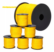 6x Mursnöre 100m x 2mm GUL