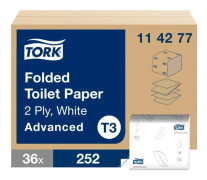 Toalettpapper TORK Adv T3 2-lag 252/fp 36st