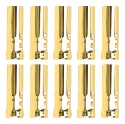 10 st E14 metallrör för ljuslampshållare Lampfot Belysningstillbehör 25x80mm Elektrofores Guld