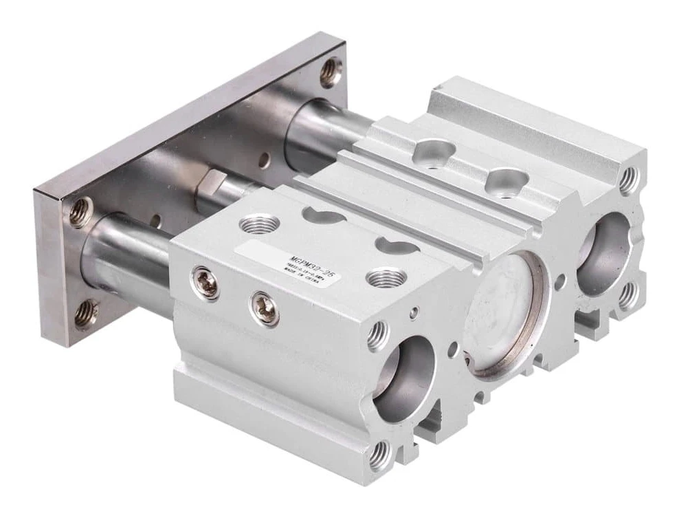 Pneumatisk luftcylinder - SMC Typ Aluminiumlegering (MGPM32X25) med 3 styrstänger