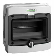 Noark installationskåpa Noark 113262 utanpåliggande IP65 1x6-mod PHS 6T vit
