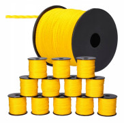 12x Mursnöre 100m x 2mm GUL