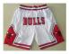 Sportfantast Herr Basket City Player Present med Fickor Mesh Shorts Casual Snabbtorkande Shorts Vit—L zdq