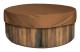 Rund Poolskydd Solskydd för Pool, Vattentätt Skydd för Spa, 190T för Utomhus Spa Badkar,——Brun 21570cm..DEBUNS