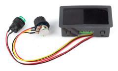 DC Motorvarvtalsregulator med justerbar hastighetskontroll, PWM pulsbreddsmodulerad teknik för 6V 12V 24V motorer, digital display med LED