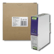 Qoltec - Nätaggregat (kan monteras på DIN-skena) - industriell, 12V, 6.3A - AC 220-240 V - 75 Watt - silver