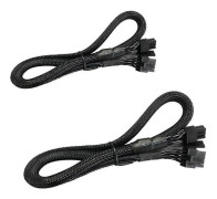 2-pack 8-stifts till 8-stifts (6+2) PCIE VGA-strömförsörjningskabel Flex för EVGA Supernova 650 750 850 1000 1600 2000 G2 G3 P2 T2 GS