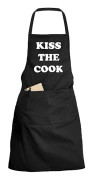 Kiss the Cook - Förkläde - Svart
