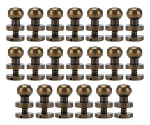 20 set mässingsnitar brons slitstyrka bagage hårdvara tillbehör för handväskor skor kläder 8x7mm