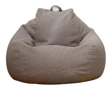 Ny extra stor sittsäcksstol Soffa Cover inomhus Lazy Lounger För Vuxna Barn Kampanjpris Brun
