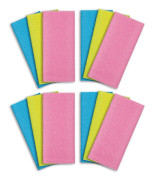 Exfolierande Tvättlapp 12-pack Ryggskrubbare för Duschhandduk Kroppsskrubbare Mikroabrasion Nät Svamp Japansk Skönhet Tvättlapp Badtvätt Koreansk Tvätt Cl