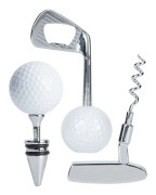 Vinöppnare och flaskpropp set, FÖR GOLF- OCH VINÄLSKARE Premium Zinklegering Ergonomisk Design Lättviktigt Flasköppningsverktyg med Lufttät Försegling