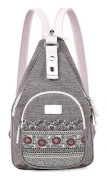 Mini Dam Sling Bröstväska Canvas Ryggsäck