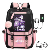 K-Pop Demon Hunters Anime Skolryggsäck Söt Tecknad Väska för Studenter rosa 4 pink 4