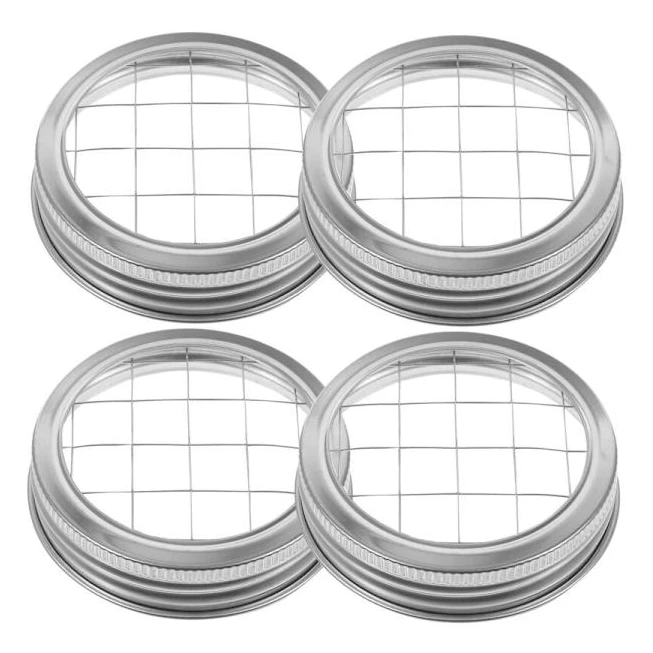 4 Rostfria Mason Jar Lock - Kompatibla med Mason Jars