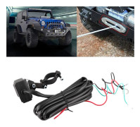 Vinschvippknapp med 2,5 m/8,2 fot kabel, pulverlackerad för alla 12V ATV UTV SUV