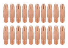 20 st 24KD Kontaktmunstycken MIG-brännare Förbrukningsmaterial MIG Svetbrännare Svetstips 1mm [db]