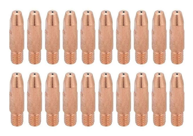 20 st 24KD Kontaktmunstycken MIG-brännare Förbrukningsmaterial MIG Svetbrännare Svetstips 1mm [db]