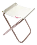 Fällbar campingpall, Bärbar hopfällbar campingstol - Beige