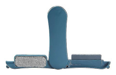 Multifunctional Portable Foldable Double-Headed Hair Removal Brush (Dark Blue)