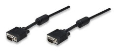 SVGA-kabel - MANHATTAN - 10m - VGA (D-Sub) - Svart - Hane-Hane