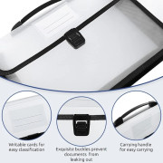 2-pack A4 Portabel Dragspels Expanderande Filmapp Arkivskåp Sorterare Dokumentorganisatör[PL]